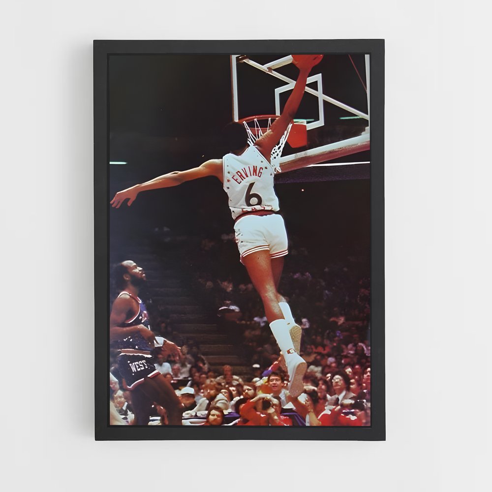 Poster L'Envol de Dr. J – affiche Basketball (vue 2)